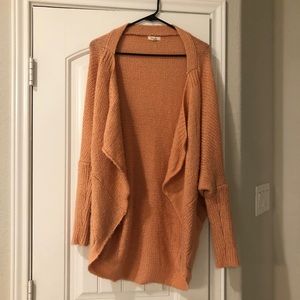 Debut one size fits all peach cardigan